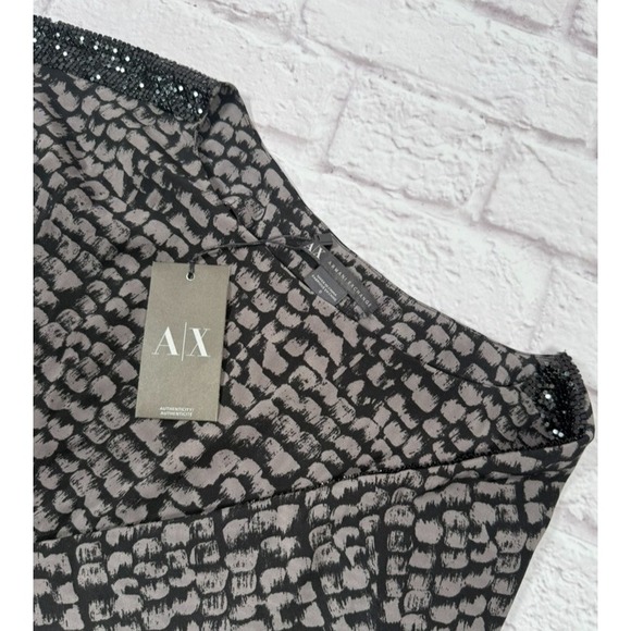Armani Exchange Dresses & Skirts - NWT A|X Armani Exchange‎ Womens Size 0 Black Tan Sequin Cocktail Dress Orig $128